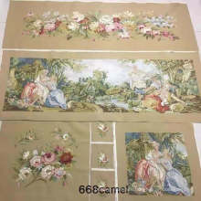 French Aubusson Design Wool Silk Romeo and Juliet Sets for Sofa Cover Chair Cushion Covers